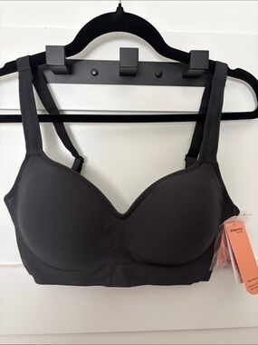 Shapermint Black Seamless Wireless Comfort Bra